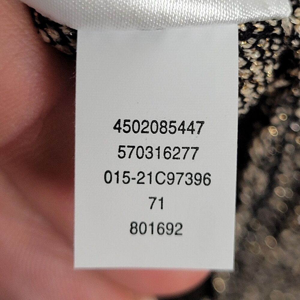 NWT CHICOS Python Print Tie Neck Long Sleeve Snak… - image 11